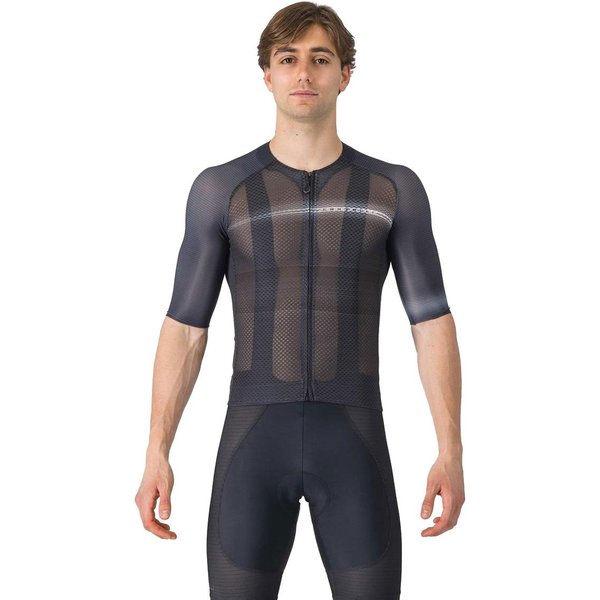 Maillot Manica Corta Castelli Climber's A/C Nero Grigio Scuro, Taglia Xxl-image