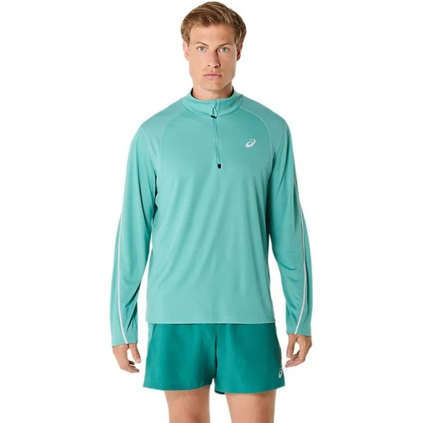 Felpa Asics Road Lite-Show 1/2 Zip Azzurro Chiaro, Taglia M-image
