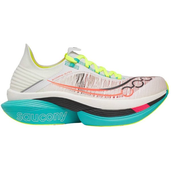 Saucony Endorphin Elite 2 Schuhe Weiß Blau AW25 Unisex, GrößE 42 - EUR-image