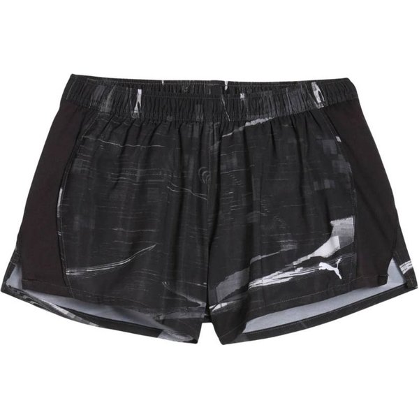 PantalóN Corto Puma Run Velocity Aop 3" Negro Mujer, Talla Xs-image