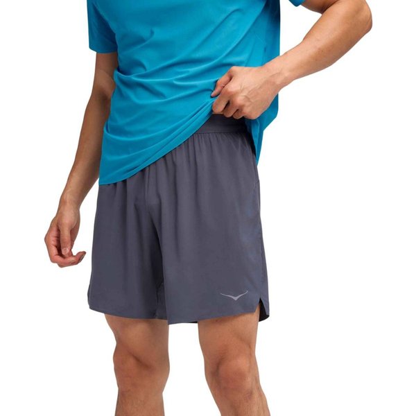 Pantaloncini Hoka Glide 7" 2 In 1 Grigio, Taglia Xl-image