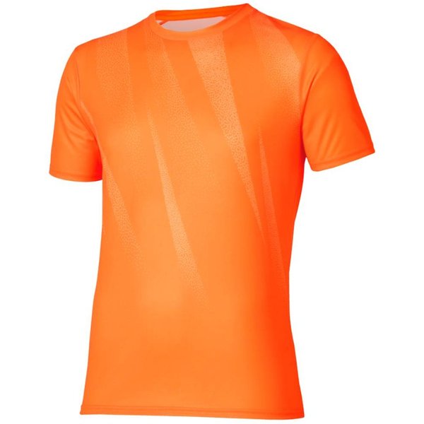 Koszulka Mizuno Core Graphic Z KróTkim RęKawem PomarańCzowa, Rozmiar S-image