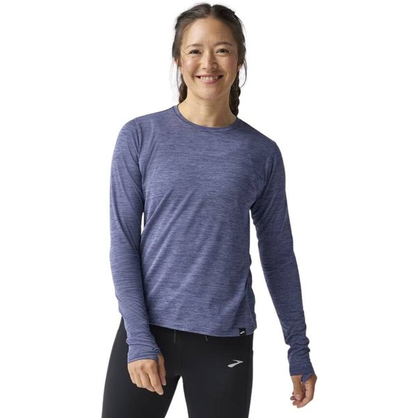 Camiseta Brooks Luxe Manga Larga Azul Mujer, Talla M-image
