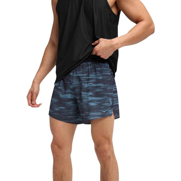Kurze Hose Hoka Glide 5" Blau Schwarz, GrößE S-image