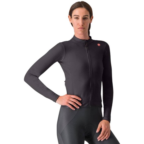 Damska Koszulka Castelli Espresso Thermal Z DłUgim RęKawem, Czarna, Rozmiar S-image