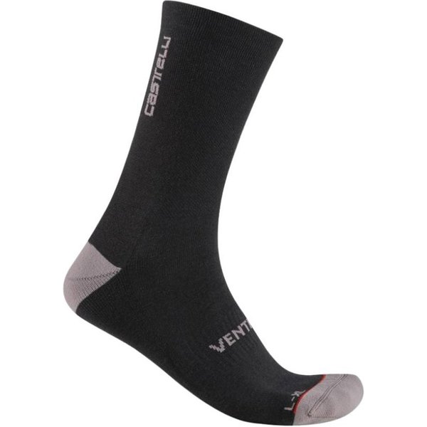 Calzini Castelli Venti Soft Merino Nero Grigio, Taglia XXL-image