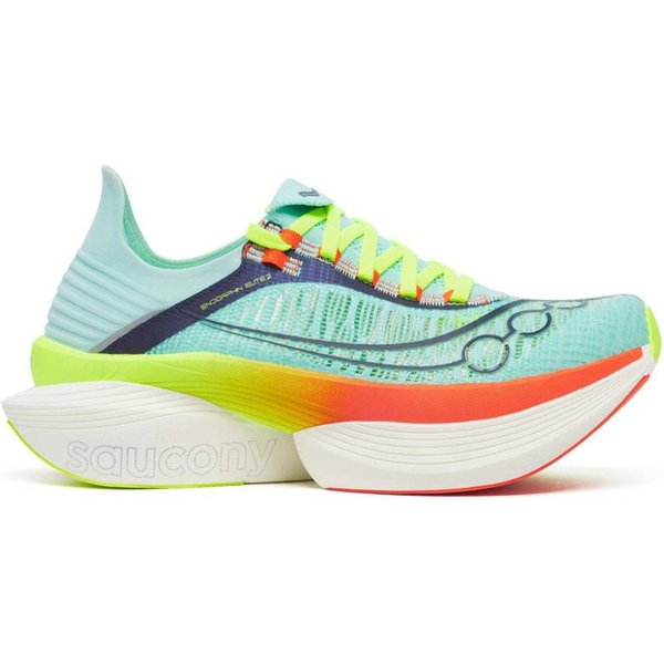 Scarpe Saucony Endorphin Elite 2 Blu Giallo SS26 Unisex, Taglia 42,5 - Eur-image