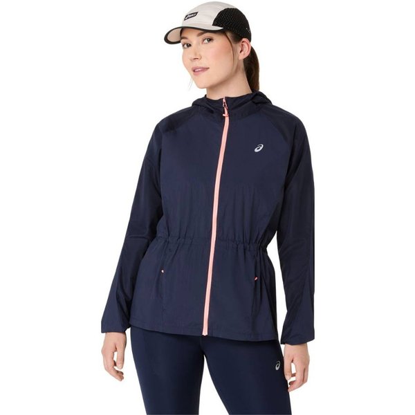 Giacca Asics Road Packable Blu Da Donna, Taglia Xs.-image