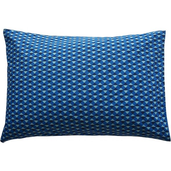 Taie D'oreiller Et Taie De Traversin En Coton Bleu Nuit à Motifs Graphiques - Poissons-image