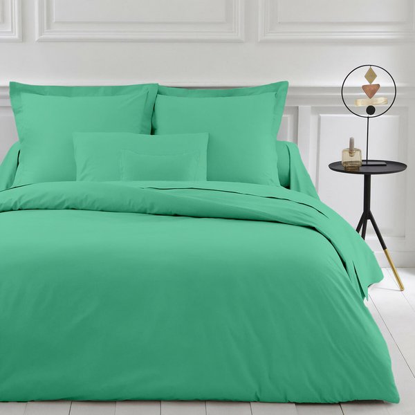 Housse De Couette Unie Polycoton Tertio® - Vert - Eucalyptus-image