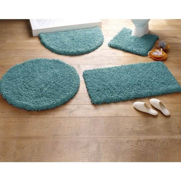 Tapis De Bain Pur Coton Longues MèChes 1500 G/M²- Vert CéLadon-image