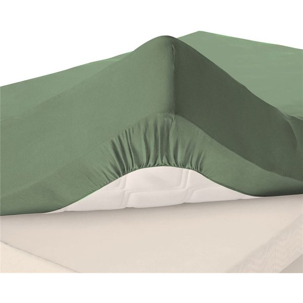 Drap-Housse Uni En Jersey Super Grands Bonnets 40 Cm Vert Lichen-image
