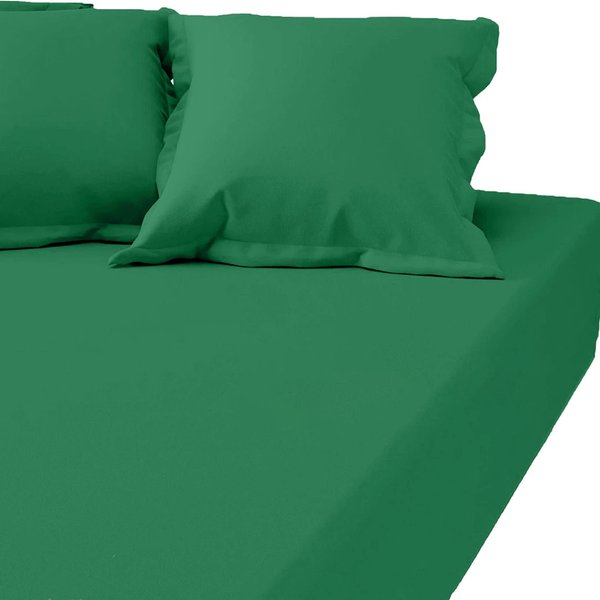 Drap-Housse Grand Bonnet Polycoton Tertio® - Vert - Eucalyptus-image