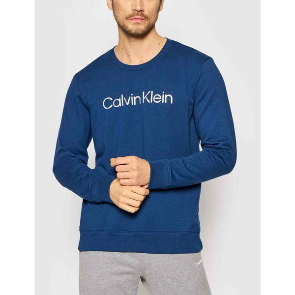 Sweatshirt à Manches Longues Homme - Bleu Calvin Klein Underwear En Coton-image