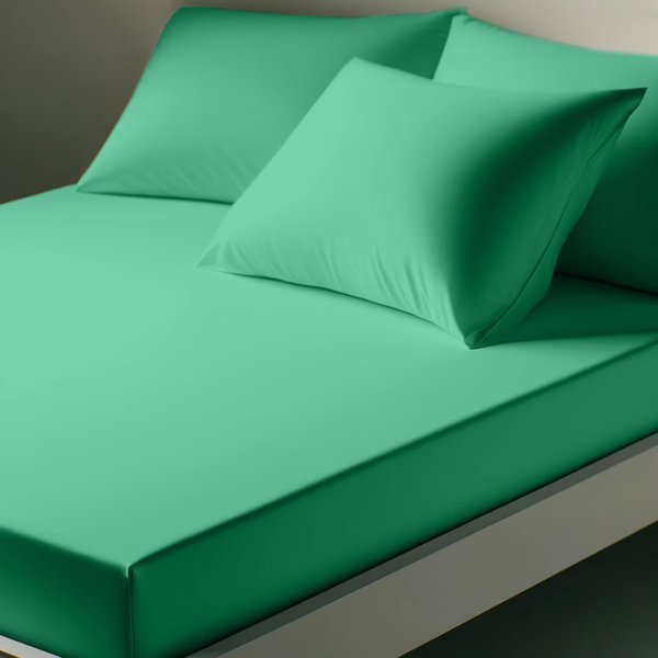 Drap-Housse Polycoton Tertio® - Vert - Eucalyptus-image