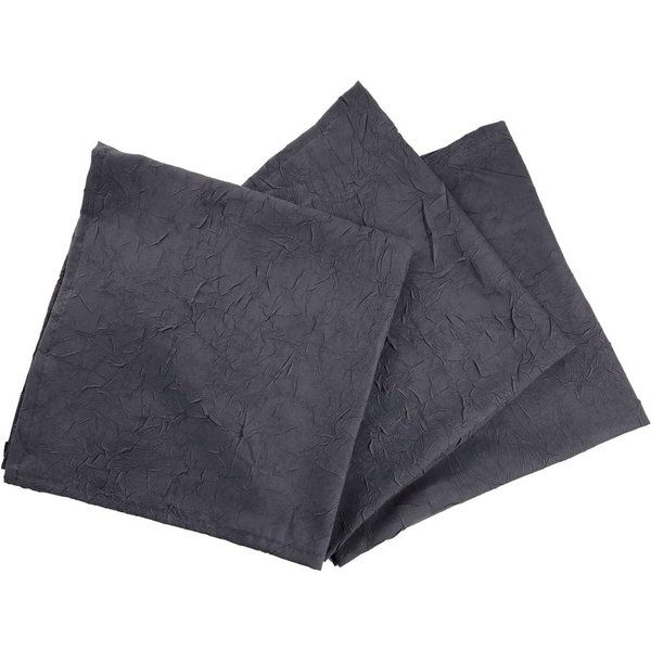 Lot De 3 Serviettes De Table Froissé Fontana - Gris Anthracite-image
