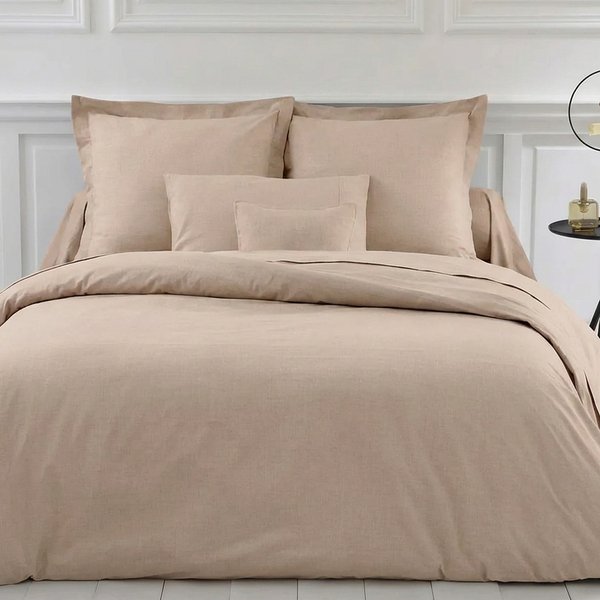 Housse De Couette Polycoton Tertio® - Beige - Ficelle-image