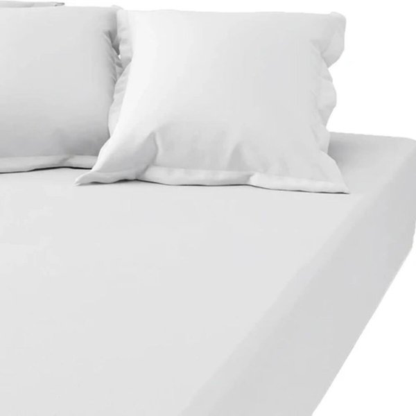 Drap-Housse Grand Bonnet Percale De Coton Tertio® - Blanc-image