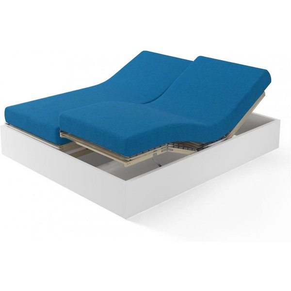Drap-Housse Sommier Articulé Coton Tertio® - Bleu - Canard-image