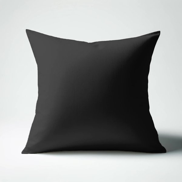 Taie D'oreiller Ou Taie De Traversin Polycoton Tertio® - Noir-image