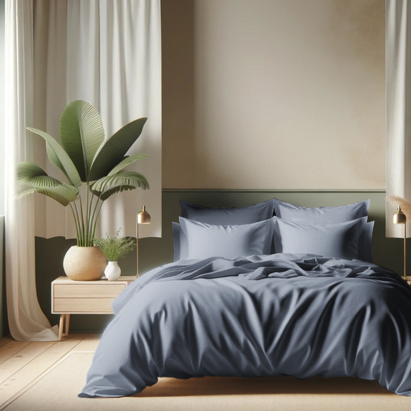 Housse De Couette Coton Tertio® - Bleu - Orage-image