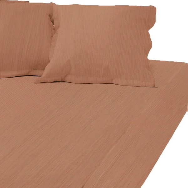 Drap-Housse Grand Bonnet Xl Gaze De Coton Tertio® - Rouille-image