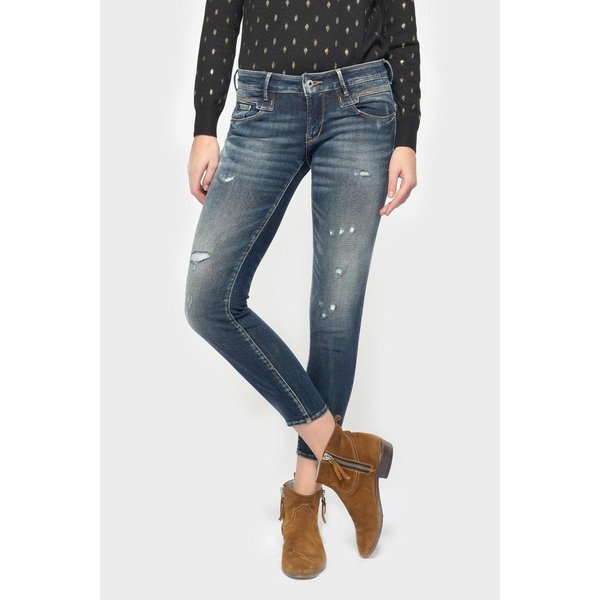 Jeans Push-Up Slim Pulp, 7/8èMe Bleu En Coton Agnes-image