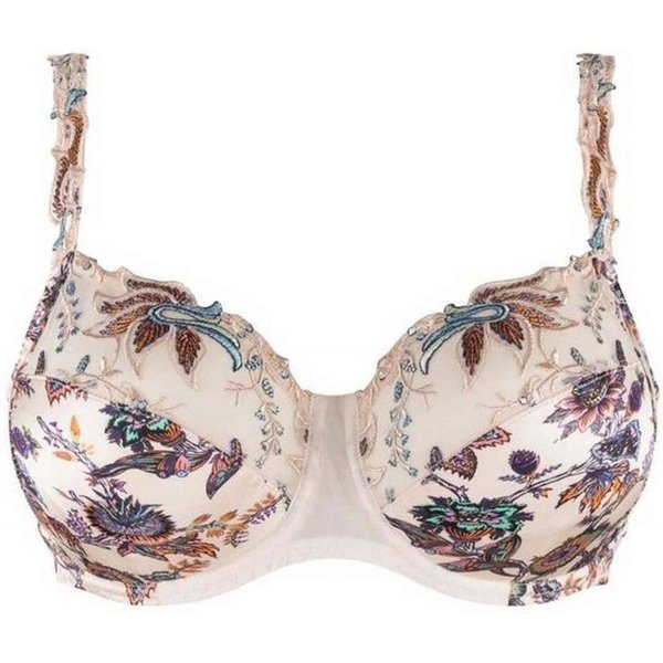 Soutien-Gorge EmboîTant Armatures Broderie Florale - Beige Louisa Bracq-image