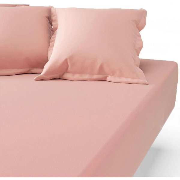 Drap-Housse Grand Bonnet Xl Percale De Coton Tertio® - Rose - Blossom-image