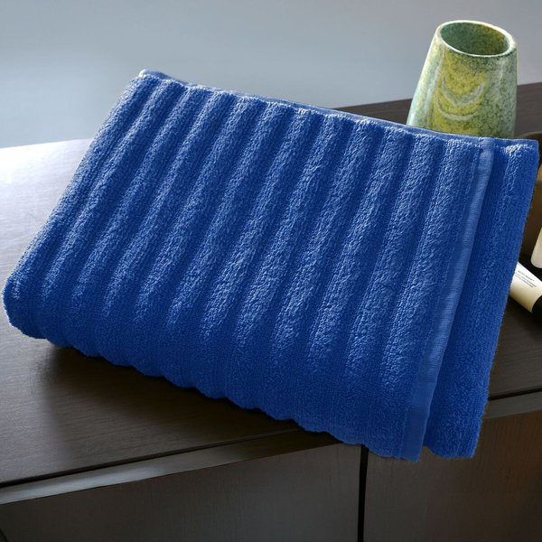 Serviette De Toilette Effet CôTelé 500 G/M² Dream -Bleu Outremer-image