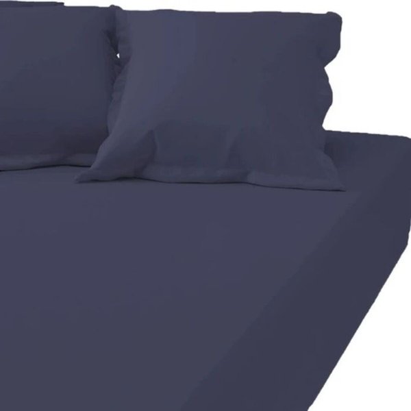 Drap-Housse Grand Bonnet Polycoton Tertio® - Bleu - Indigo-image