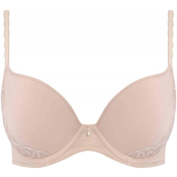 Soutien-Gorge Coques MouléEs Armatures à Broderie Fine - Beige - Wacoal Lingerie-image