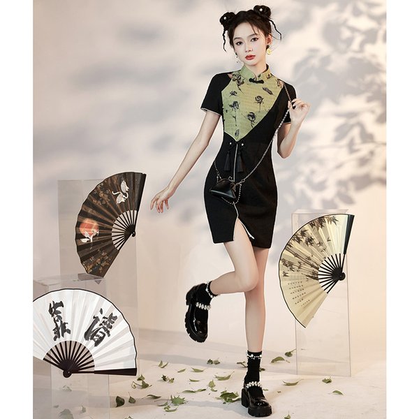 Oriental Qipao Cheongsam Chinese Dress -2DK3HBGTV
