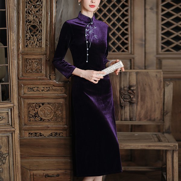 Oriental Qipao Cheongsam Chinese Dress -5XYI6M7B7