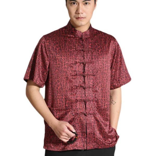 Chinese Shirt Blouse Kung Fu Costume -6LWTK9FJI-3