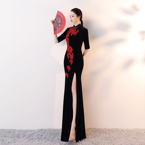 Oriental Qipao Cheongsam Chinese Dress -7CBEK1N2Q