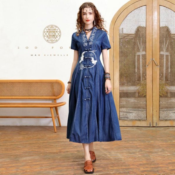 Oriental Qipao Cheongsam Chinese Dress -8QVFMSUV9