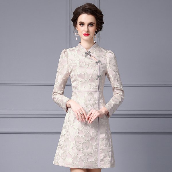 Oriental Qipao Cheongsam Chinese Dress -CD5Y3D06T
