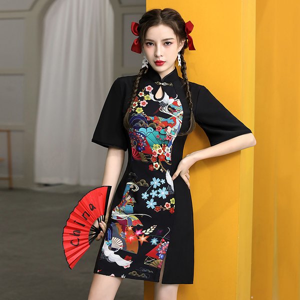 Oriental Qipao Cheongsam Chinese Dress -LHV8UEIWV