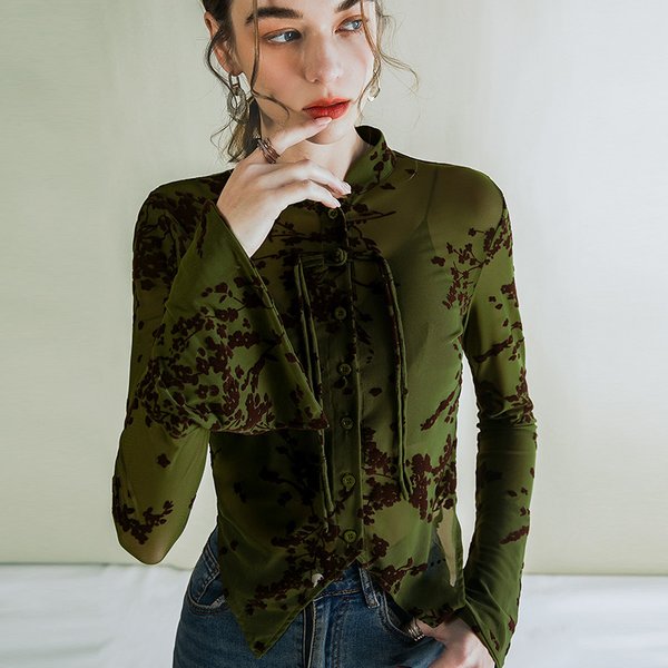 Oriental Chinese Shirt Blouse Costume -MYIIU6V0R