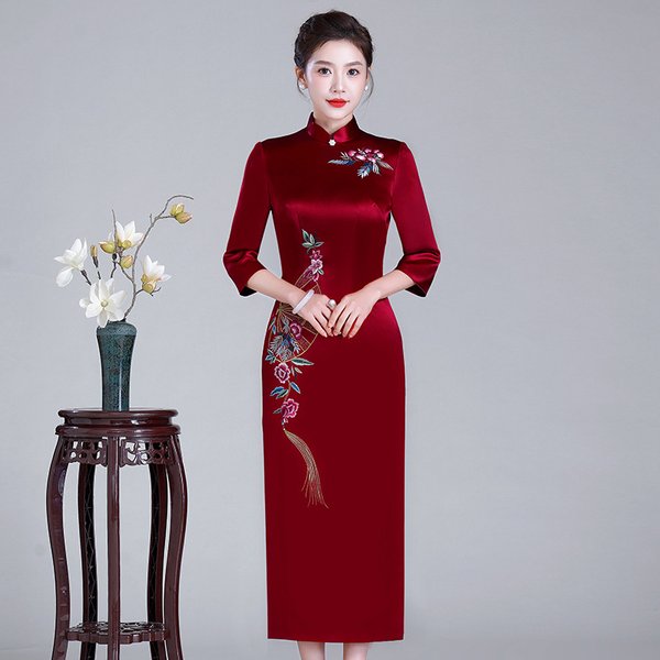 Oriental Qipao Cheongsam Chinese Dress -WVDEANLER-1