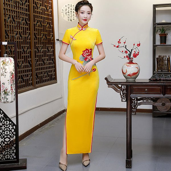 Oriental Qipao Cheongsam Chinese Dress -YLI91BD5B-1