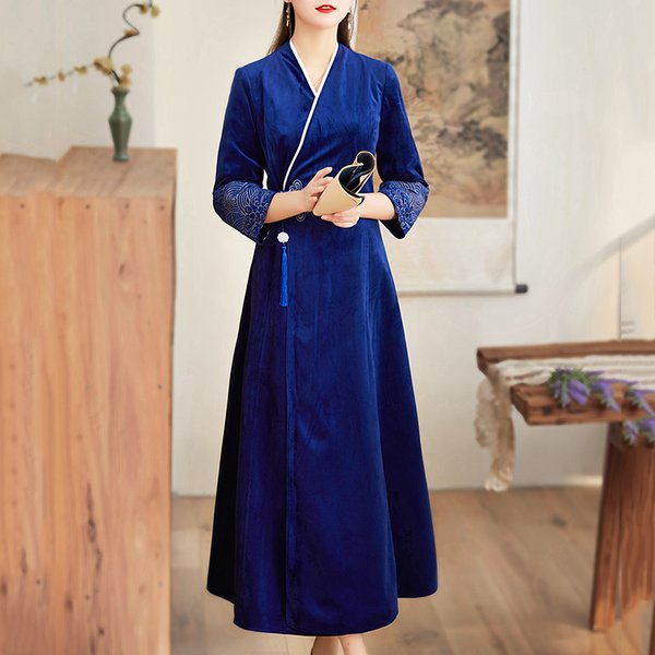 Oriental Qipao Cheongsam Chinese Dress -YM9FM80B8