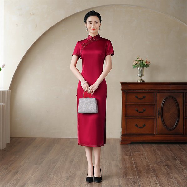 Oriental Qipao Cheongsam Chinese Dress -Z0BQ4QC2E