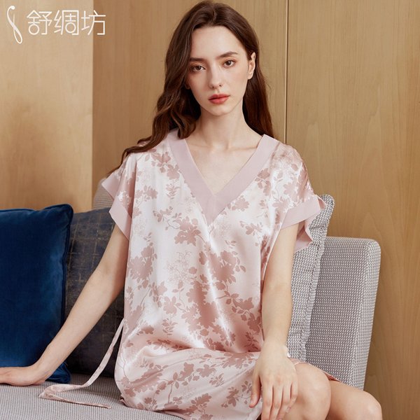 Women Silk Sleepwear Nightgowns -A6A2D4WM