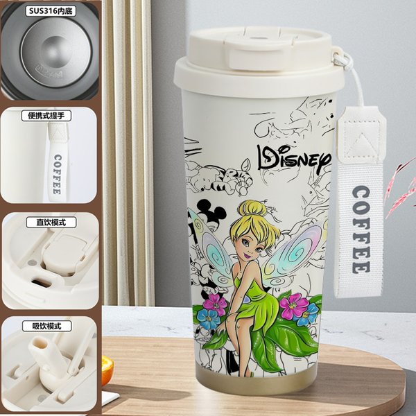 Disney Tinker Bell Insulated Travel Mug - A 520ml