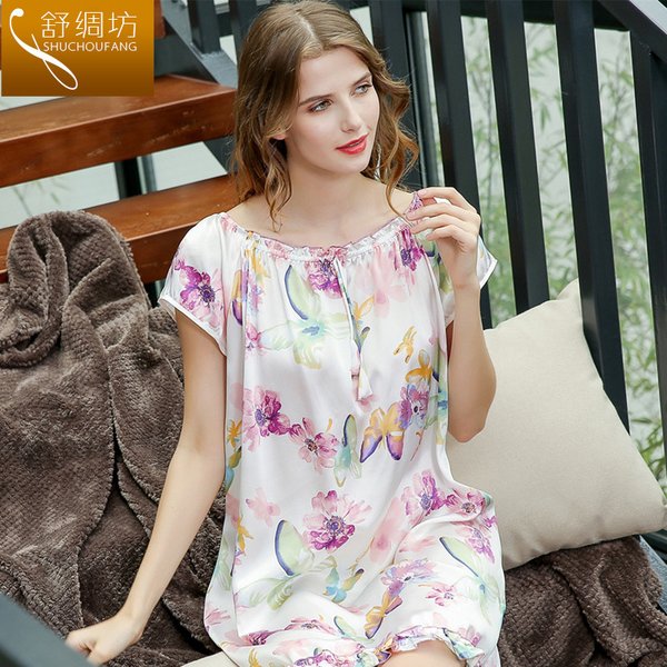 Women Silk Sleepwear Nightgowns -KMW5LCK-7