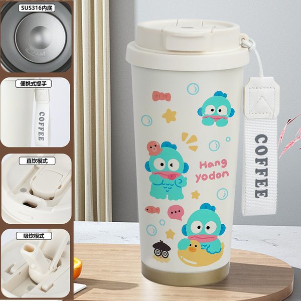 Charming Sanrio Hangyodon Insulated Travel Mug - T 520ml