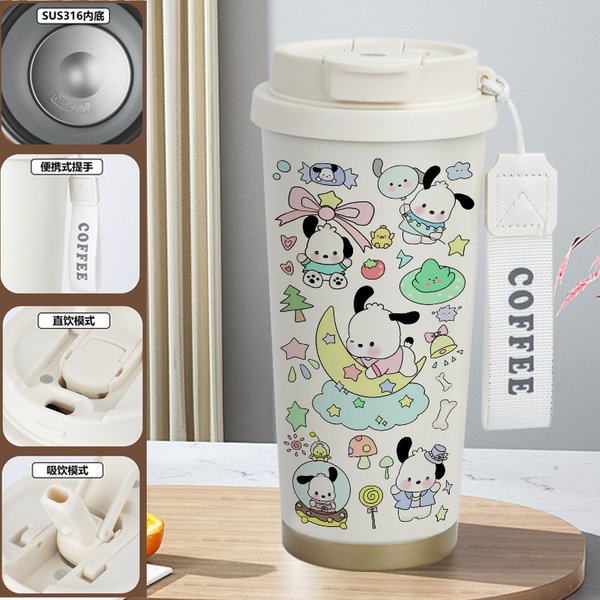 Cute Pochacco Print Insulated Travel Mug - 3I 520ml