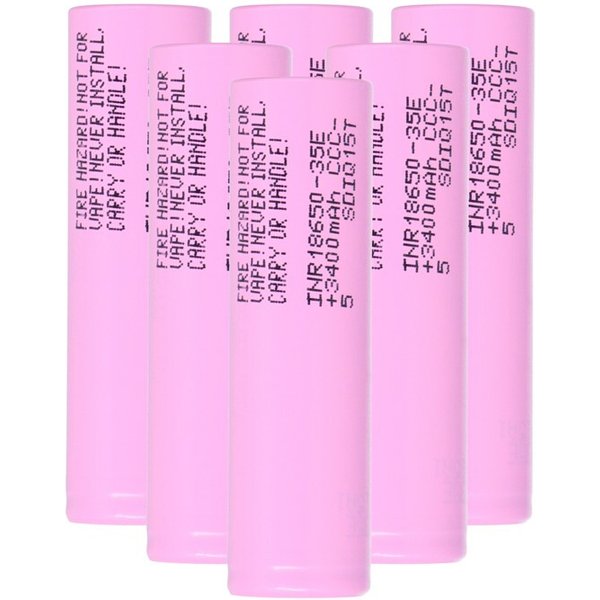 6X Samsung INR18650-35E 3500Mah 3,7V - 18650 Akku-image